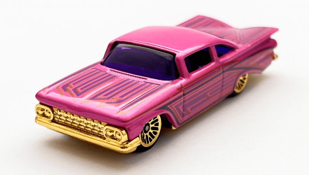 Машинка Базова Hot Wheels '59 Chevy Impala Chevy Bel Air 1:64 HCV08 Pink - Retromagaz, image 3