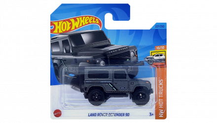 Машинка Базова Hot Wheels Land Rover Defender 90 Hot Trucks 1:64 HKJ05 Dark Grey - Retromagaz, image 1