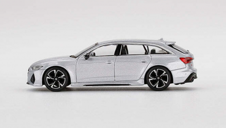 Машинка Premium MINI GT Audi RS 6 Avant Carbon Black Edition 1:64 Silver - Retromagaz, image 4