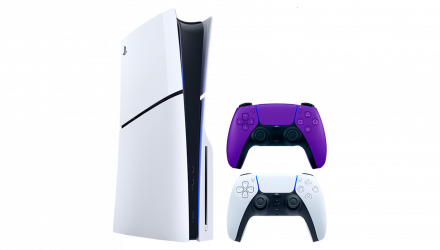 Набор Консоль Sony PlayStation 5 Slim Blu-ray 1TB White Новый + Геймпад Беспроводной DualSense Purple - Retromagaz, image 1