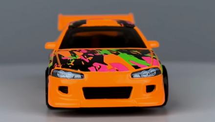 Тематическая Машинка Hot Wheels '95 Mitsubishi Eclipse Neon Speeders 1:64 HLH72/HRW71 Orange - Retromagaz, image 5