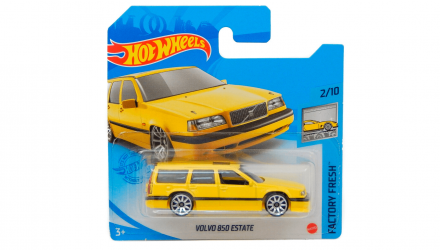 Машинка Базовая Hot Wheels Volvo 850 Estate Factory Fresh 1:64 GTC62 Yellow - Retromagaz, image 1