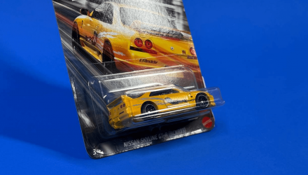 Тематическая Машинка Hot Wheels Nissan Skyline GT-R (BCNR33) Fast & Furious 1:64 HNR88/HRW51 Yellow - Retromagaz, image 2