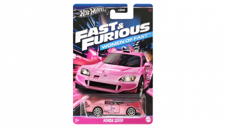 Тематична Машинка Hot Wheels Honda S2000 Women of Fast & Furious 1:64 HNR88/HRW36 Pink - Retromagaz, image 1