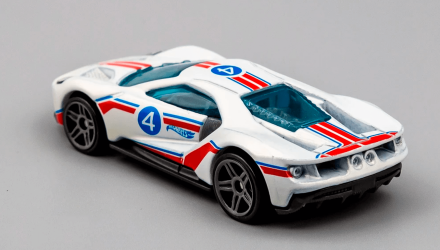 Машинка Базова Hot Wheels '17 Ford GT Then and Now 1:64 GTB38 White - Retromagaz, image 3