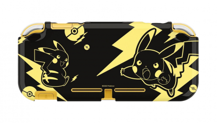 Чехол Силиконовый Nintendo Switch Lite Pokemon: Pikachu Black & Gold Black Новый - Retromagaz, image 1