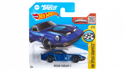 Машинка Базова Hot Wheels Nissan Fairlady Z Need for Speed Speed Graphics 1:64 DHP27 Dark Blue - Retromagaz, image 1