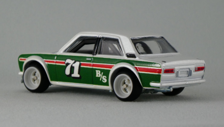 Машинка Premium Hot Wheels '71 Datsun 510 Door Slammers 1:64 GJP77 White - Retromagaz, image 3