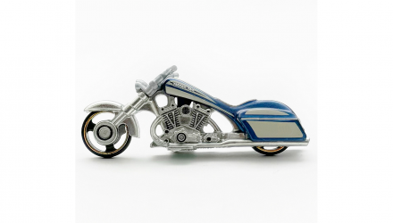 Тематическая Машинка Hot Wheels Bad Bagger Motorcycle Club 1:64 HRR90 Blue - Retromagaz, image 3