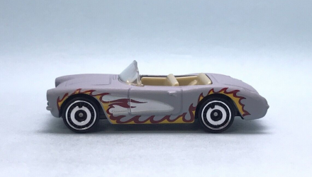 Машинка Базовая Hot Wheels 1956 Corvette Ken Barbie The Movie 1:64 HTB37 Grey - Retromagaz, image 3