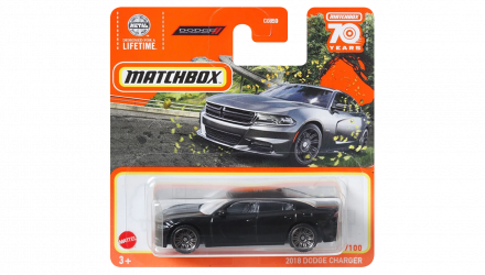 Машинка Велике Місто Matchbox 2018 Dodge Charger Highway 1:64 HLD13 Black - Retromagaz, image 1