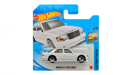 Машинка Базовая Hot Wheels Mercedes-Benz 500 E Factory Fresh 1:64 HCY42 White - Retromagaz, image 1