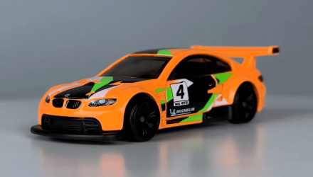 Тематическая Машинка Hot Wheels BMW M3 GT2 Neon Speeders 1:64 HLH72/HRW78 Orange - Retromagaz, image 1