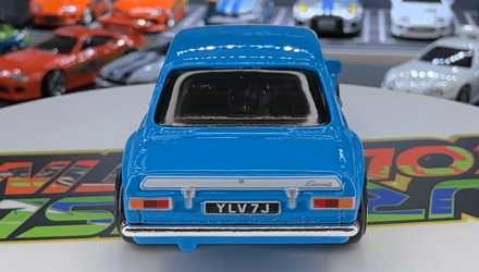 Тематическая Машинка Hot Wheels 1970 Ford Escort RS1600 Brian O'Conner Fast & Furious 1:64 JBY32 Blue - Retromagaz, image 6