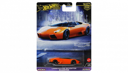 Машинка Premium Hot Wheels Lamborghini Reventón Roadster Exotic Envy 1:64 HKC76 Orange - Retromagaz, image 1