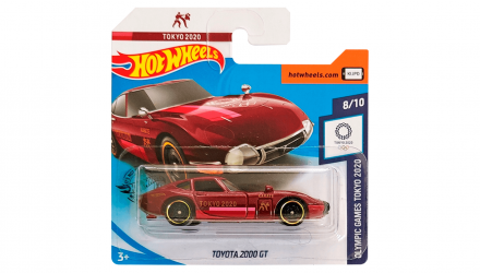 Машинка Базовая Hot Wheels Toyota 2000GT Olympic Games Tokyo 2020 1:64 GHC98 Red - Retromagaz, image 1