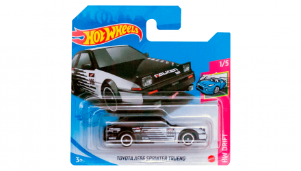 Машинка Базова Hot Wheels Toyota AE86 Sprinter Trueno Drift 1:64 GTC14 Black - Retromagaz, image 1