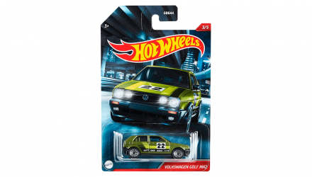 Тематическая Машинка Hot Wheels Volkswagen Golf MK2 Cult Racers 1:64 GRP20 Green - Retromagaz, image 1