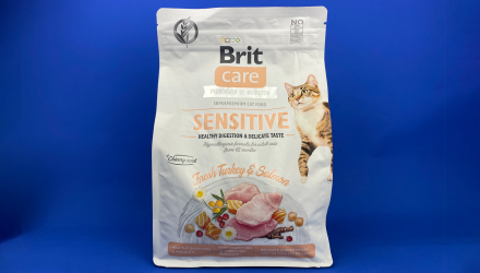 Сухой Корм для Кошек Brit Care Sensitive Digestion & Delicate Индейка и Лосось 2kg - Retromagaz, image 1