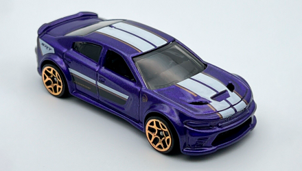 Машинка Базова Hot Wheels '20 Dodge Charger Hellcat Then and Now 1:64 HKJ45 Purple - Retromagaz, image 5