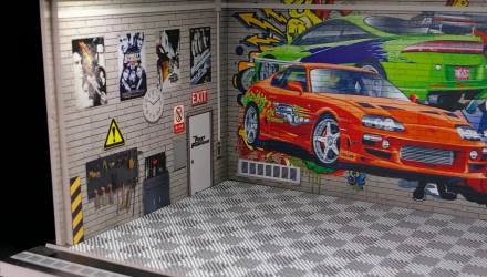 Діорама G-Fans Fast & Furious Garage Гараж з Підсвіткою 1:64 - Retromagaz, image 4