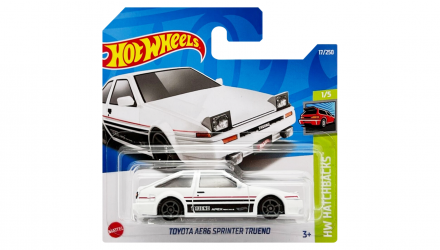 Машинка Базовая Hot Wheels Toyota AE86 Sprinter Trueno Hatchbacks 1:64 HCV01 White - Retromagaz, image 1