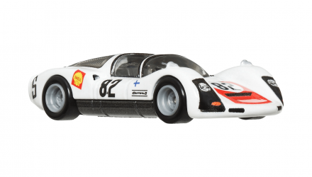 Машинка Premium Hot Wheels 2шт '66 Porsche 906 Carrera 6 и Транспортер Carry On Team Transport 1:64 FLF56/HRV47 White - Retromagaz, image 4