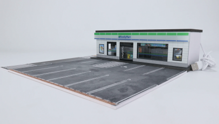 Диорама G-Fans Supermarket Family Mart Супермаркет с Подсветкой 1:64 White - Retromagaz, image 3