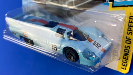 Машинка Базова Hot Wheels Porsche 917 LH Gulf Project Cars 2 Legends of Speed 1:64 FJV93 Blue - Retromagaz, image 4