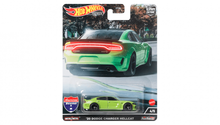 Машинка Premium Hot Wheels '20 Dodge Charger Hellcat American Scene 1:64 HCK04 Green - Retromagaz, image 1