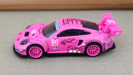 Машинка Premium Hot Wheels "Rexy" Porsche 911 GT3 R (992) Chase Race Day 1:64 HRV96 Pink - Retromagaz, image 2