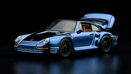 Машинка Premium Hot Wheels Porsche 959 Red Line Club RLC 1:64 HWF18 Blue - Retromagaz, image 1