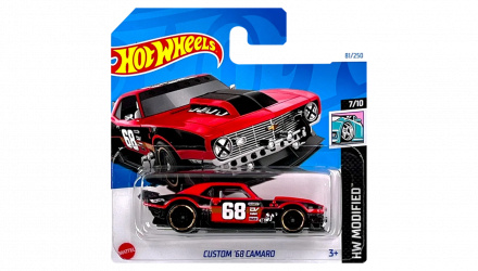 Машинка Базова Hot Wheels Custom '68 Camaro Modified 1:64 HTB69 Red - Retromagaz, image 1