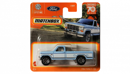 Машинка Велике Місто Matchbox 1986 Ford F-150 Highway 1:64 HYC15 Blue - Retromagaz, image 1