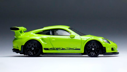 Машинка Базовая Hot Wheels Porsche 911 GT3 RS Nightburnerz 1:64 DTY80 Green - Retromagaz, image 3