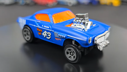 Машинка Базовая Hot Wheels Volvo P1800 Gasser Reverse Rake 1:64 HTB92 Blue - Retromagaz, image 5