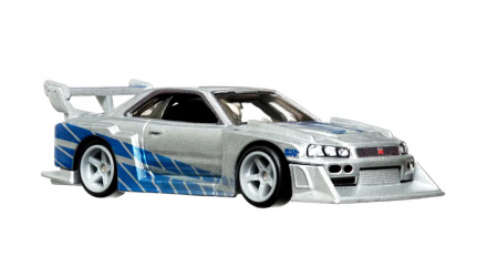 Машинка Premium Hot Wheels 2шт LB-ER34 Super Silhouette Nissan Skyline и Транспортер Carry On Fast & Furious Team Transport 1:64 HPX97 Silver - Retromagaz, image 6