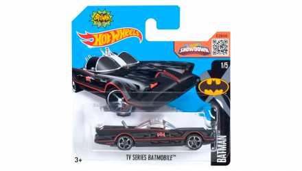 Машинка Базовая Hot Wheels TV Series Batmobile Batman 1:64 DHT15 Black - Retromagaz, image 1