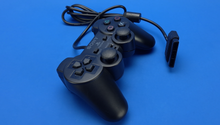 Набор Консоль Sony PlayStation 2 Slim SCPH-7xxx Chip Black Б/У  + Геймпад Проводной DualShock 2 SCPH-10010 - Retromagaz, image 7