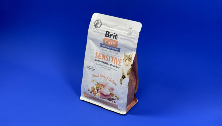 Сухий Корм для Котів Brit Care Sensitive Digestion & Delicate Індичка і Лосось 400g - Retromagaz, image 1