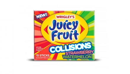 Жувальна Гумка Wrigley’s Juicy Fruit Collisions Strawberry Watermelon 15 sticks - Retromagaz, image 1