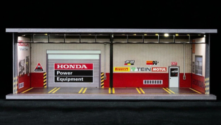 Діорама G-Fans Honda Garage Гараж з Підсвіткою 1:64 - Retromagaz, image 1