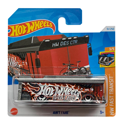 Машинка Базовая Hot Wheels Ain't Fare Treasure Hunts Fast Transit 1:64 HTF16 Red - Retromagaz