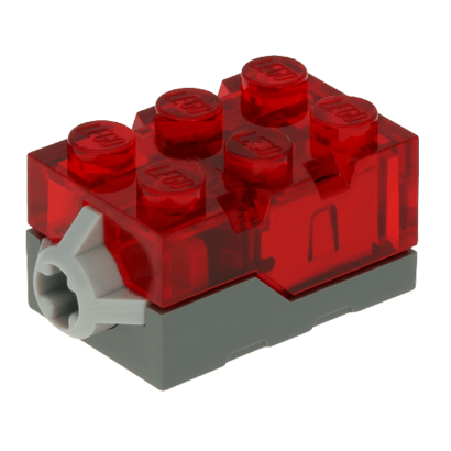 Електрика Lego Звук Світло Brick 2 x 3 x 1 54930c01 4666707 Trans-Red Б/У - Retromagaz