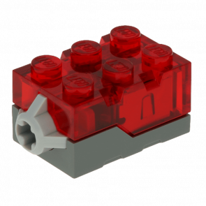 Електрика Lego Звук Світло Brick 2 x 3 x 1 54930c01 4666707 Trans-Red Б/У