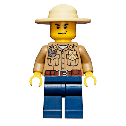 Фигурка Lego Police 973pb0985 Forest Dark Tan Shirt with Pockets City cty0273 Б/У - Retromagaz