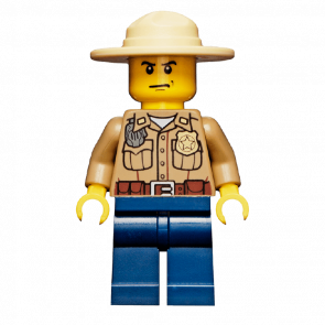 Фігурка Lego Police 973pb0985 Forest Dark Tan Shirt with Pockets City cty0273 Б/У - Retromagaz