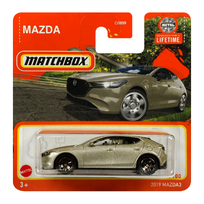 Машинка Велике Місто Matchbox 2019 Mazda 3 Roadtrip 1:64 HVP04 Gold - Retromagaz