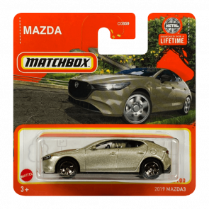 Машинка Велике Місто Matchbox 2019 Mazda 3 Roadtrip 1:64 HVP04 Gold - Retromagaz