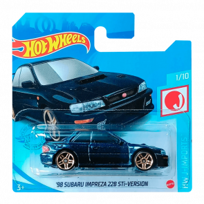 Машинка Базовая Hot Wheels '98 Subaru Impreza 22B STi-Version J-Imports 1:64 GTB01 Dark Blue - Retromagaz